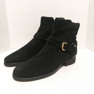 Black andrea chelsea boots suede sz 8
